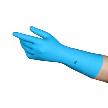 Ansell Utility Glove Small Flock Lined Latex / Nitrile Blue 13 Inch Straight Cuff NonSterile (199695_CS)