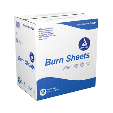 Dynarex Burn Sheet Flat 60 W X 90 L Inch Blue Disposable (1065990_EA)