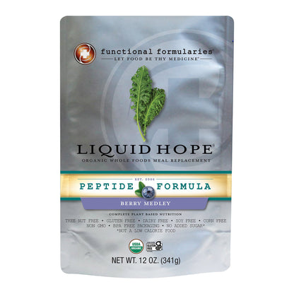 Liquid Hope® Peptide Formula Oral Supplement Berry Medley Flavor Liquid 12 oz. Pouch (1227502_EA)