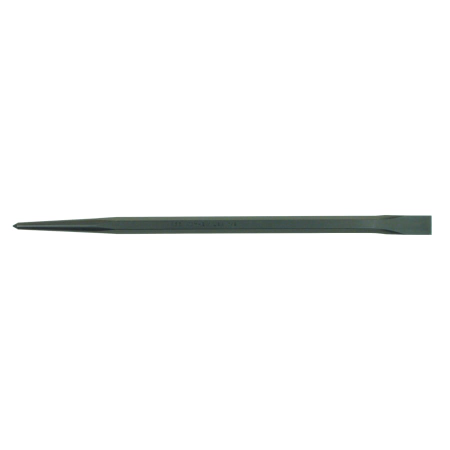 Mayhew Tools Line-Up Pry Bar, 30 in L x 7/8 in Stock, Straight Chisel/Pointed, Hex (479-75004)