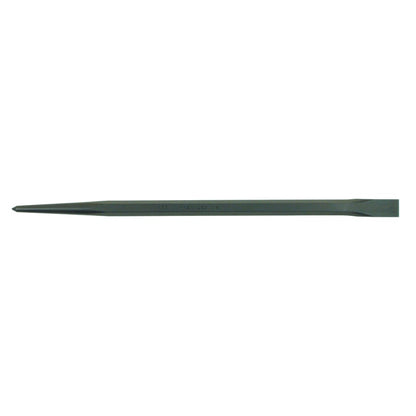 Mayhew Tools Line-Up Pry Bar, 30 in L x 7/8 in Stock, Straight Chisel/Pointed, Hex (479-75004)