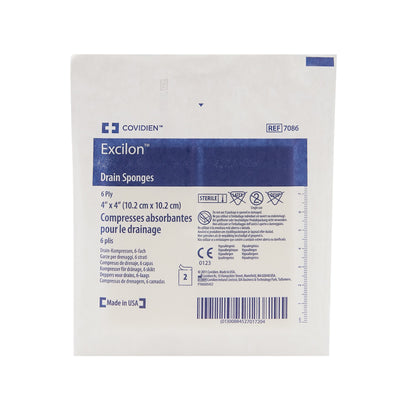 Excilon™ Drain Sponge 4 X 4 Inch 6-Ply Sterile 2 per Pack (401587_PK)