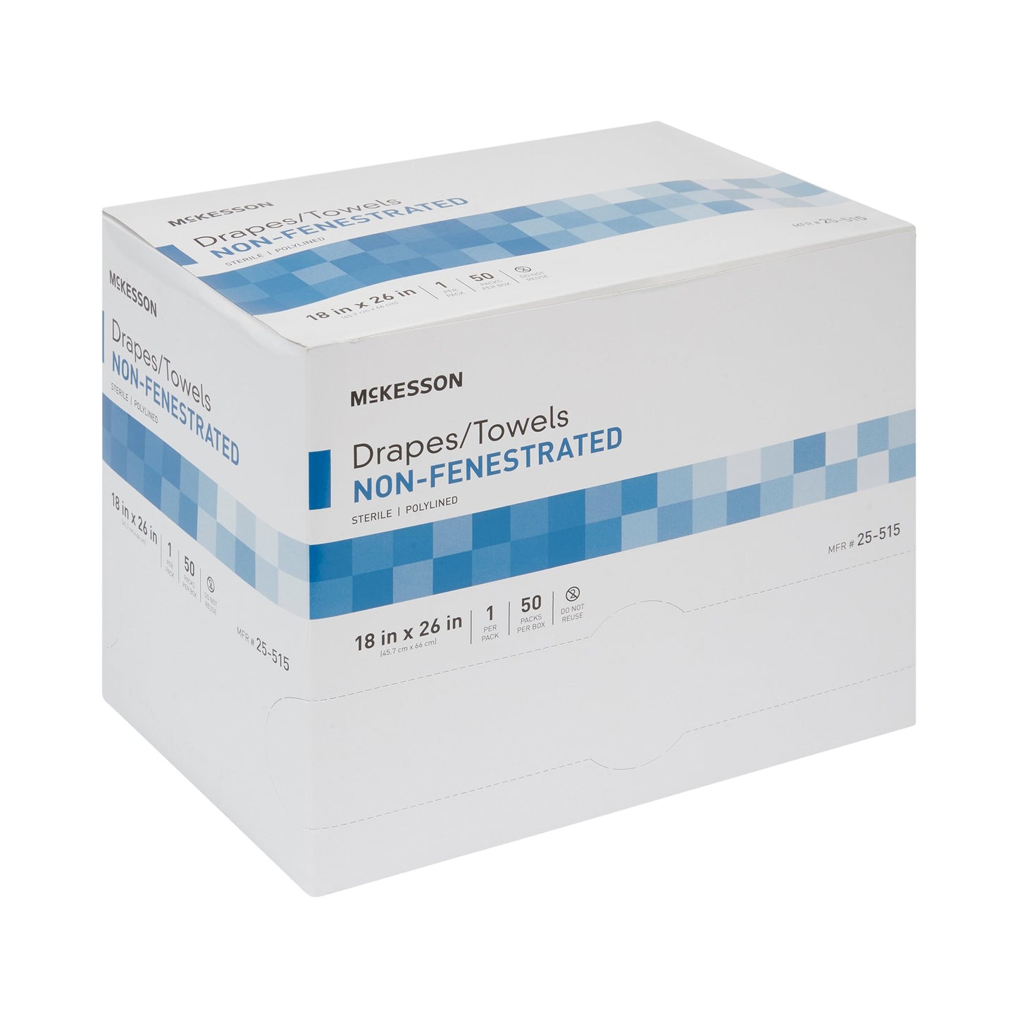 McKesson General Purpose Drape Poly Lined Towel Drape 18 W X 26 L Inch Sterile (68107_CS)