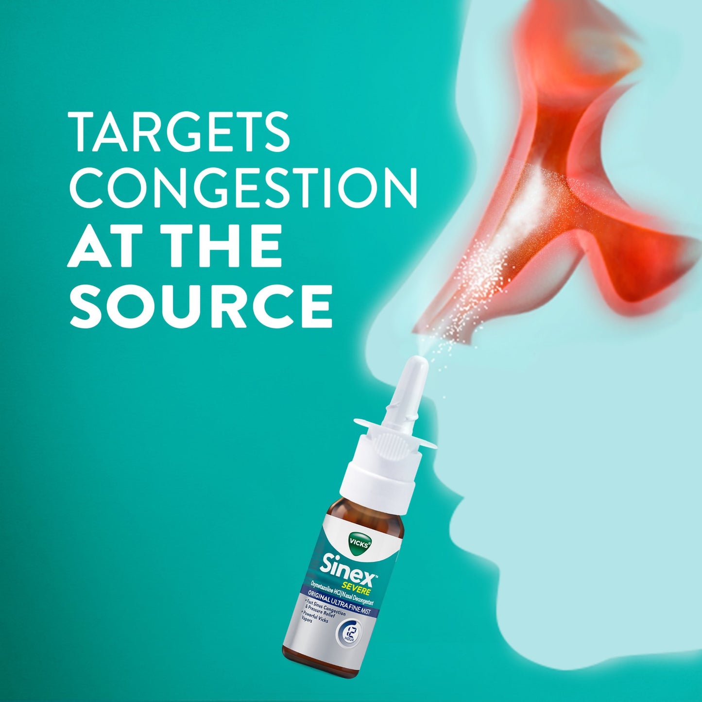 Vicks® Sinex™ Severe Nasal Decongestant 0.05% Nasal Spray 0.5 oz. (1229266_EA)