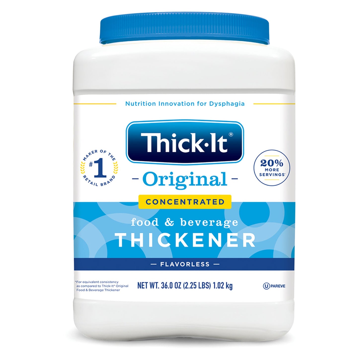 Thick-It® Original Concentrated Food and Beverage Thickener 36 oz. Canister Unflavored Powder IDDSI Level 0 Thin (811368_CS)