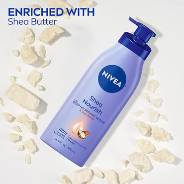 Nivea® Shea Daily Moisture Hand and Body Moisturizer 16.9 oz. Pump Bottle Scented Lotion (1231868_EA)