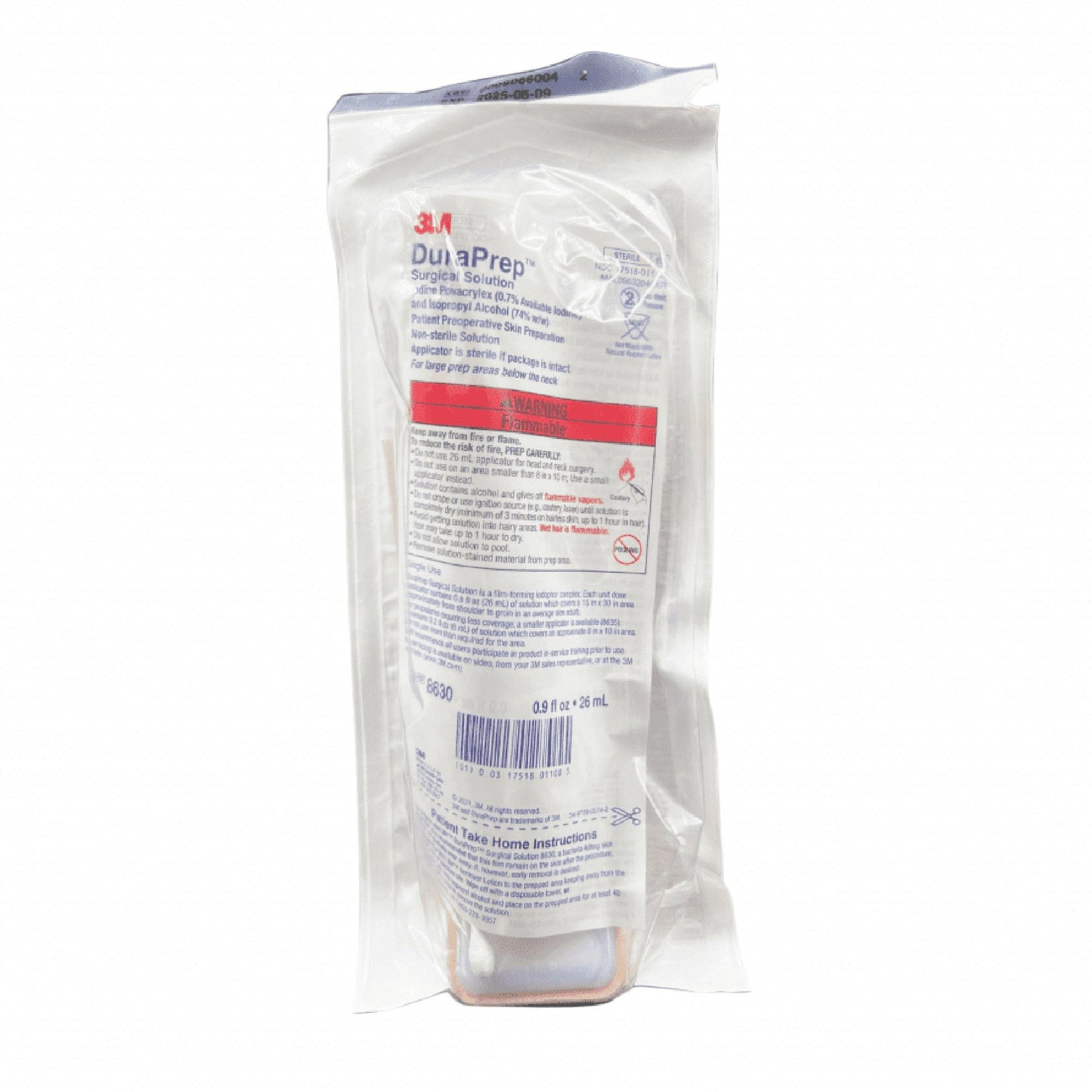 3M™ DuraPrep™ Skin Prep Solution 26 mL Foam Applicator 0.7% / 74% Strength Iodine Povacrylex / Isopropyl Alcohol NonSterile (172618_EA)