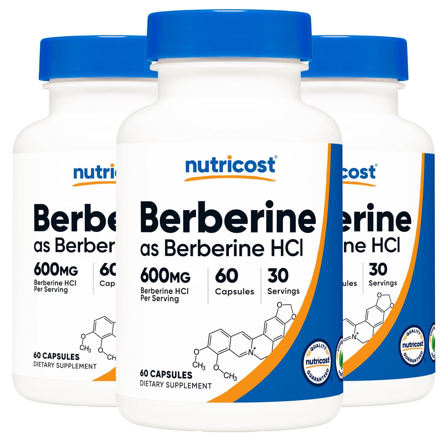 nutricost® Dietary Supplement Berberine 600 mg Strength Capsule 60 Per Bottle (1270245_BT)