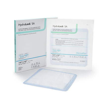HydraLock™ SA Super Absorbent Dressing 7.87 X 7.87 Inch Square (1154027_EA)
