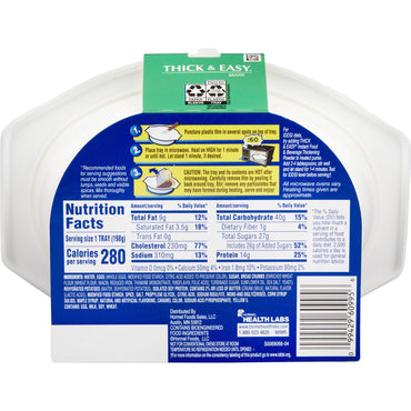 Thick & Easy® Purees Thickened Food 7 oz. Tray Maple Cinnamon French Toast Flavor Puree IDDSI Level 2 Mildly Thick (797230_CS)