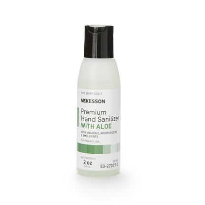 McKesson Premium Hand Sanitizer with Aloe 2 oz. Ethyl Alcohol Gel Bottle (937912_EA)