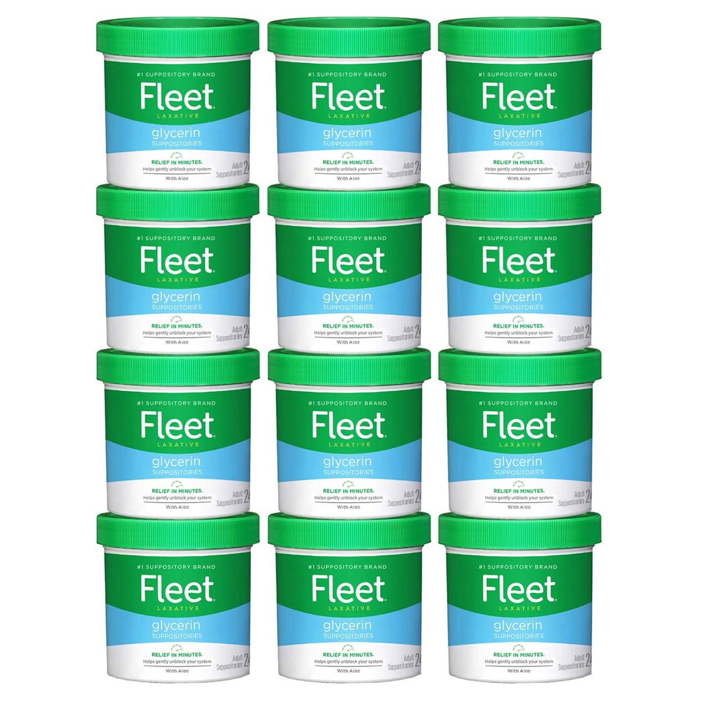 Fleet® Laxative Suppository 24 per Box 2 Gram Strength Glycerin (874792_EA)