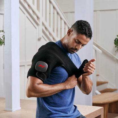 Hyperice Venom 2 Heat and Massage Therapy Wrap Shoulder One Size Fits Most Neoprene / Silicone Reusable (1235906_EA)
