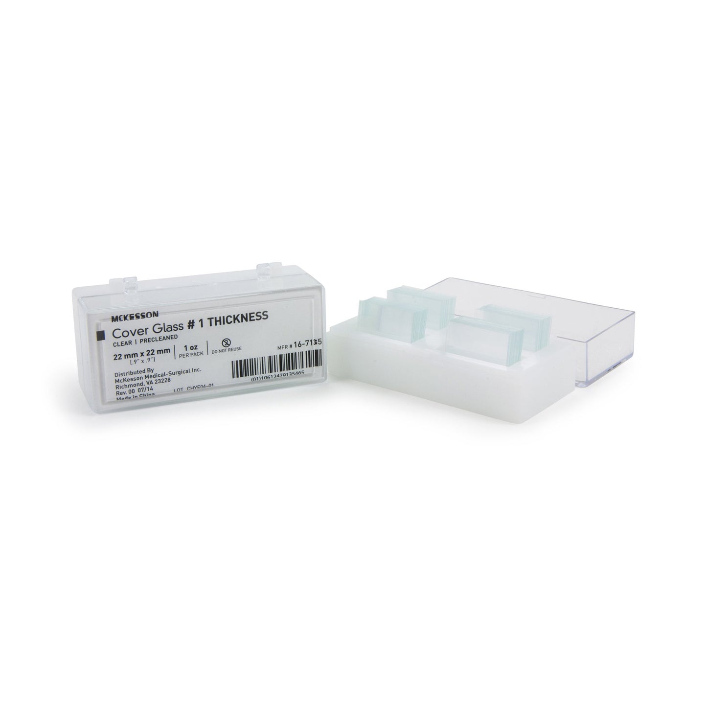 McKesson Cover Glass Square No. 1 Thickness 22 X 22 mm (483349_PK)