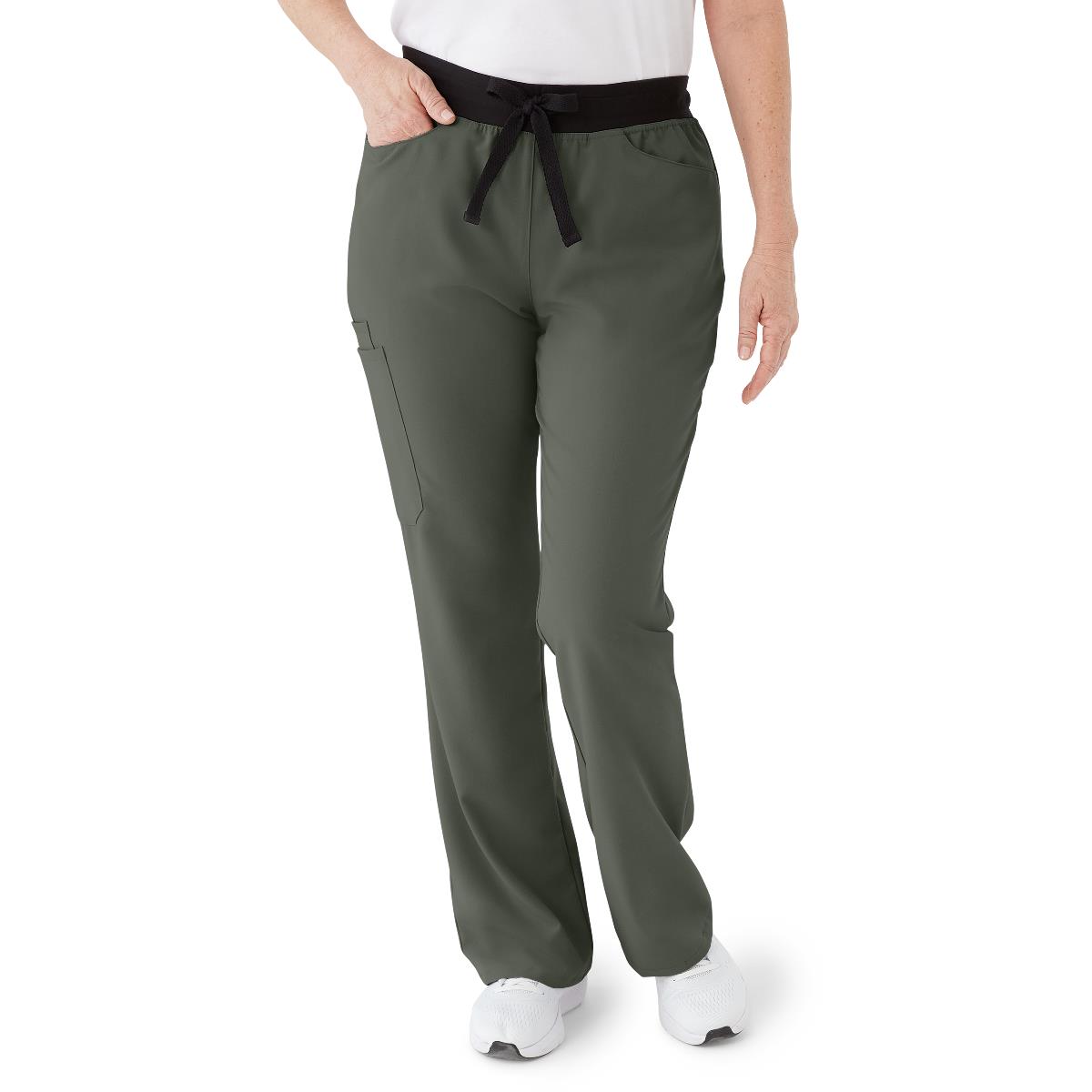coastal-ave-womens-modern-bootcut-scrub-pants-with-cargo-pockets-olive-size-xs-1-ea-4912olvxs_1