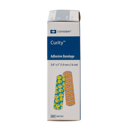 Curity™ Adhesive Strip 3/4 X 3 Inch Plastic Rectangle Kid Design (Assorted Looney Tunes) Sterile (867805_BX)