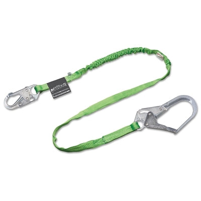 Honeywell Manyard Shock-Absorbing Lanyard, 6 ft, Anchorage Connection, 1 Leg, Green (493-219TWRS-Z76FTGN)
