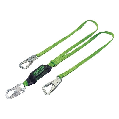 Miller Fall Protection BackBiter™ Tie-Back Lanyard, 6 ft L, Locking Snap Hook, 310 lb Cap., 2 Legs (493-8798B6FTGN)
