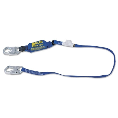 Honeywell Arc-Rated Shock-Absorbing Lanyard, Lock (1)Snap Hook/(1)Rebar Hook, 1 Leg, Black (493-913K-Z76FTBK)