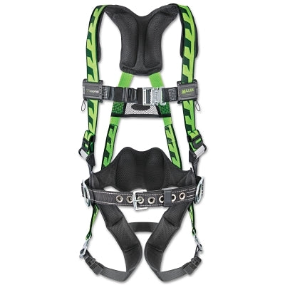 Honeywell AirCore™ Full-Body Harness, Steel Stand-Up Back D-Ring, S/M, Quick-Connect/Tongue Straps, Blue (493-AC-TBSMBL)