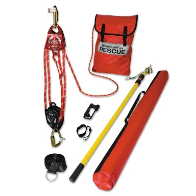 Honeywell QuickPick Rescue Kit, 100 ft Working Distance, 500 ft Rope, 400 lb Load Capacity (493-QP-1100FT)