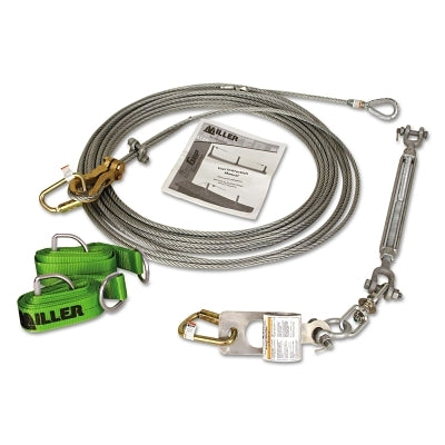 PIP SkyGrip Wire Rope Lifeline Kit, with Two 10 ft Cross Arm Straps (493-SG8183-1060FT)