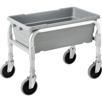 Global Industrial NSF Aluminum Lug Cart 23"L x 15-1/2"W x 19"H, 1 Tote Capacity, All Welded (WB493387)