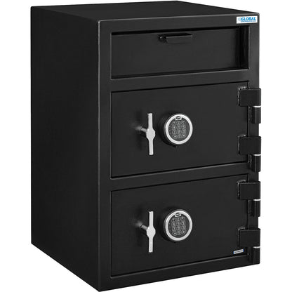 Global Industrial B-Rate Depository Safe Front Loading, 2 Doors, Digital Lock, 20"Wx20"Dx30"H (WB493491)