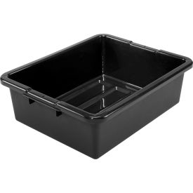 Global Industrial NSF Plastic Bus Tub, 21-1/2"L x 17-3/4"W x 7"H, Black (WB493683BK)