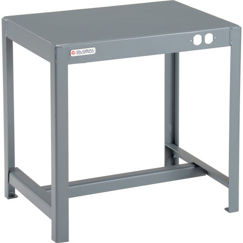 Global Industrial Deluxe Machine Table, 12 Gauge Welded Top, 24"W x 18"D x 24"H (WB493760)