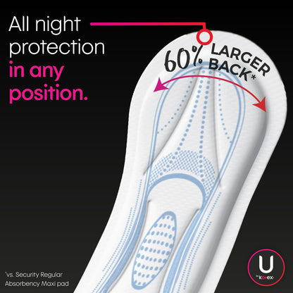 U by Kotex® Security Feminine Pad Maxi / Overnight Heavy Absorbency (971266_CS)