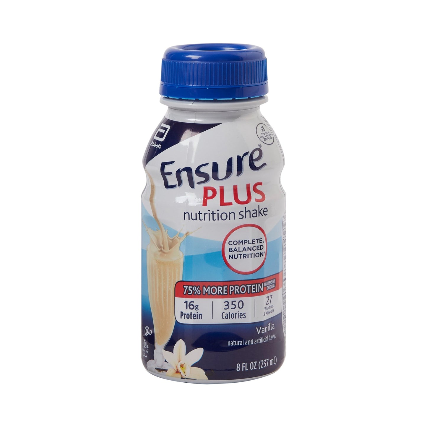 Ensure® Plus Nutrition Shake Oral Supplement Vanilla Flavor Liquid 8 oz. Bottle (765334_PK)