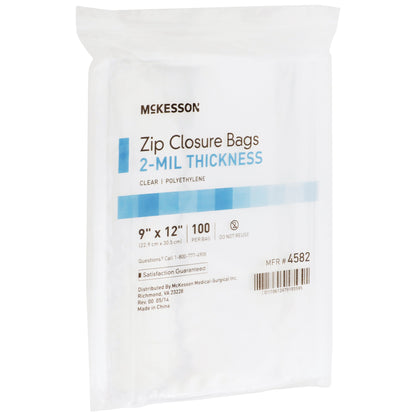 McKesson Reclosable Bag 9 X 12 Inch Polyethylene Clear Zipper Closure (911644_BX)