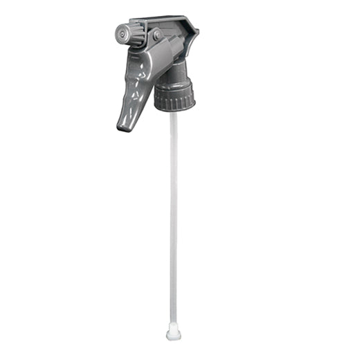 Impact® Chemical Resistant Trigger Sprayer, 1.4 mil, 10 Inch Tube, Gray, 100/Case (IMP4950CT)