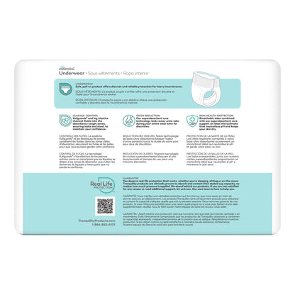 Tranquility® Essential Unisex Adult Absorbent Underwear Pull On with Tear Away Seams X-Small Disposable Heavy Absorbency (696226_BG)