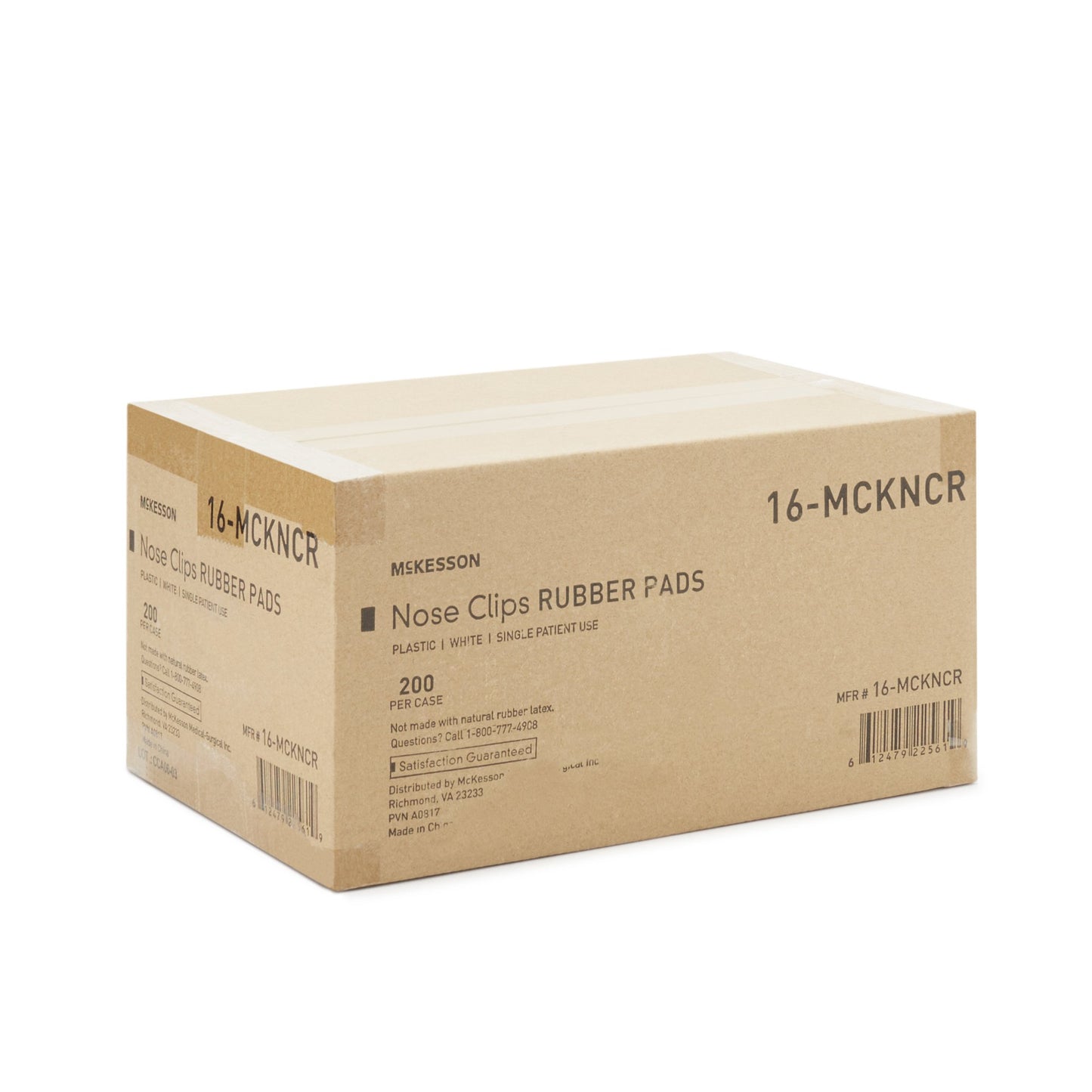 McKesson Nose Clip Rubber, Disposable, White Plastic For Spirometry (1091611_CS)