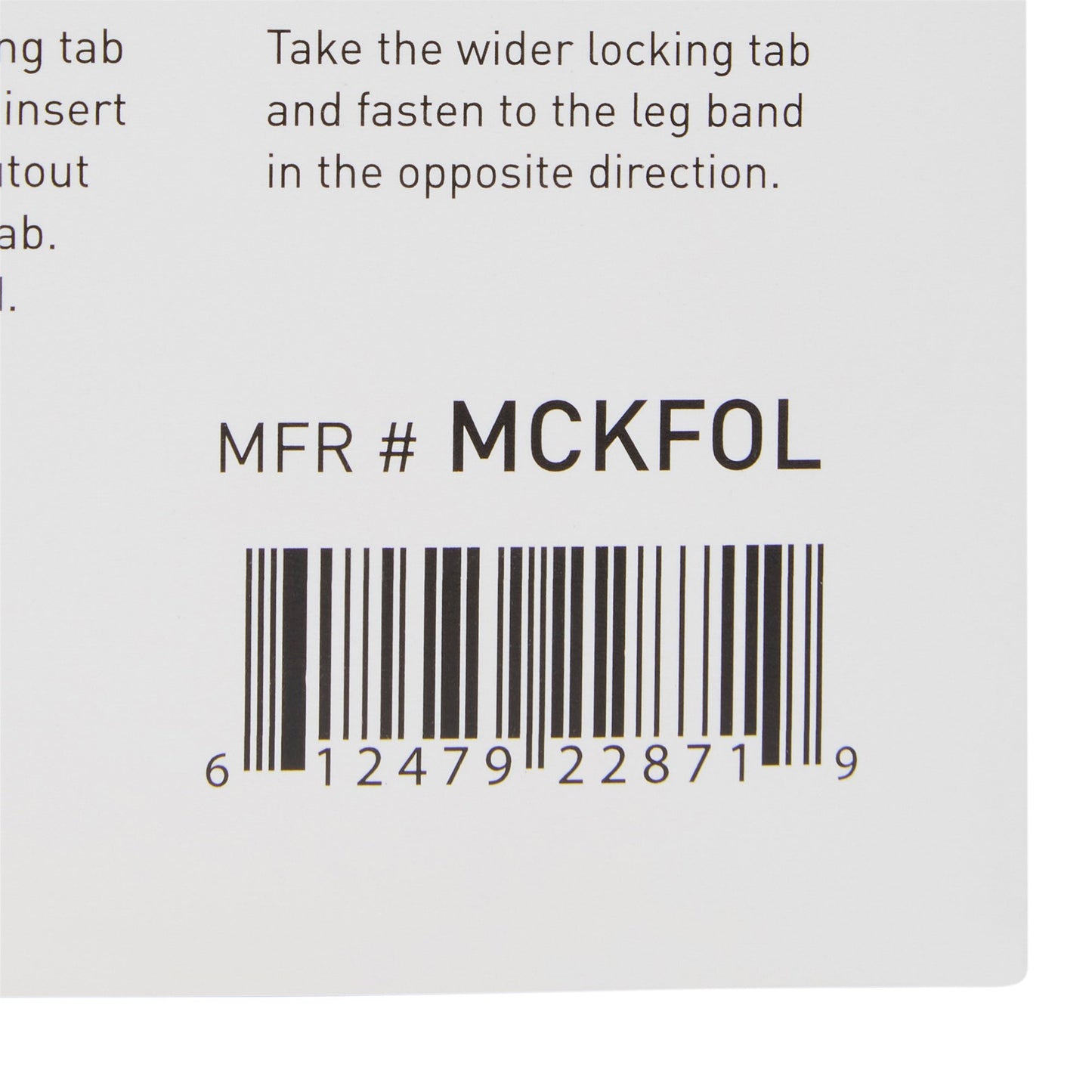McKesson Leg Strap 2 X 24 Inch Length, Dual-Locking Tabs, Stretch Material, Hook and Loop Closure, Nonsterile (1107740_BX)