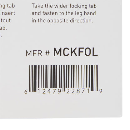 McKesson Leg Strap 2 X 24 Inch Length, Dual-Locking Tabs, Stretch Material, Hook and Loop Closure, Nonsterile (1107740_BX)