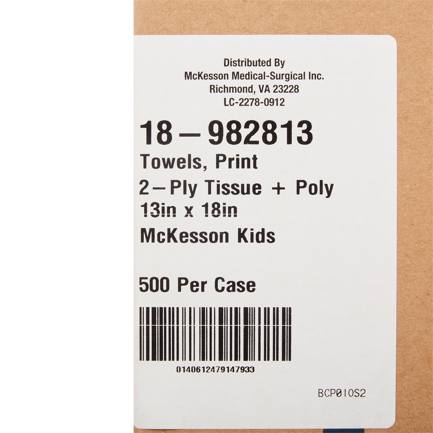 McKesson Procedure Towel 13 W X 18 L Inch Kids Print NonSterile (489531_CS)