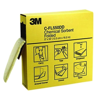 3M High-Capacity Folded Chemical Sorbent, Absorbs 1.5 gal (498-C-FL550DD)