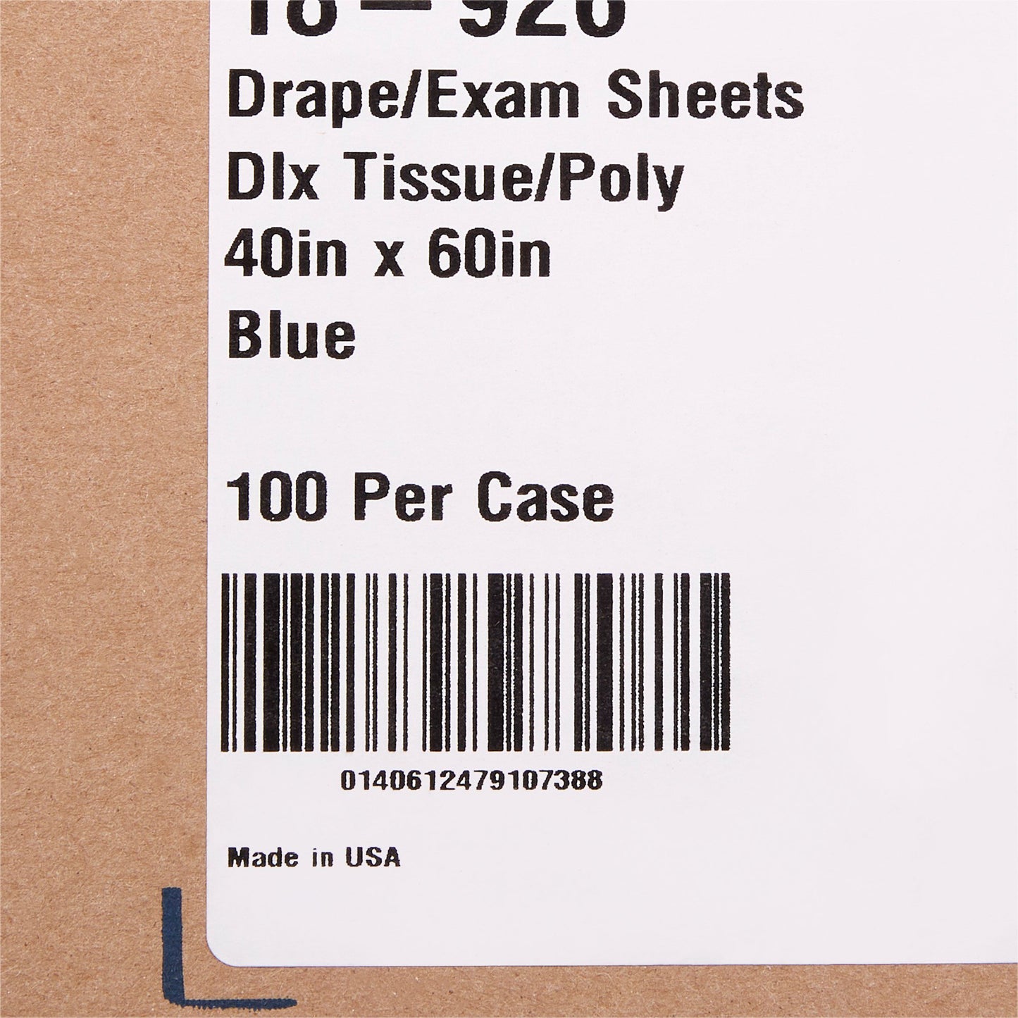 McKesson General Purpose Drape Physical Exam Drape 40 W X 60 L Inch NonSterile (151556_CS)