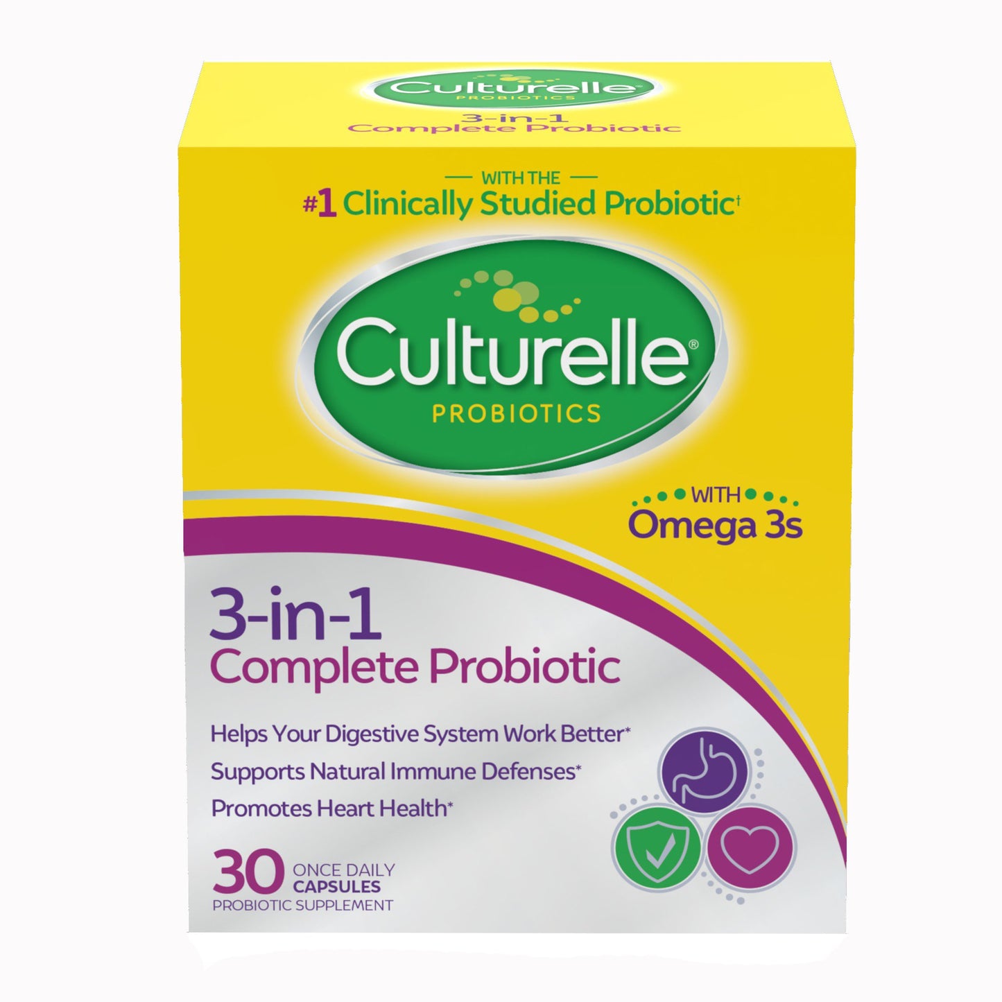 Culturelle® Probiotic Dietary Supplement 30 per Box Capsule (1268953_BX)