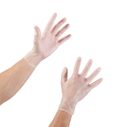 McKesson Exam Glove X-Small NonSterile Vinyl Standard Cuff Length Smooth Clear Not Rated (832680_BX)