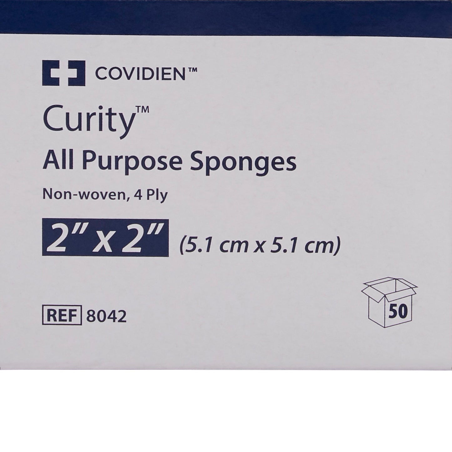Curity™ Nonwoven Sponge 2 X 2 Inch 4-Ply Sterile 2 per Pack (529380_CS)