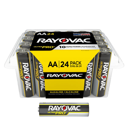 Rayovac® Ultra Pro™ Alkaline Battery AA Cell 1.5V Disposable 24 Pack (1180464_CS)
