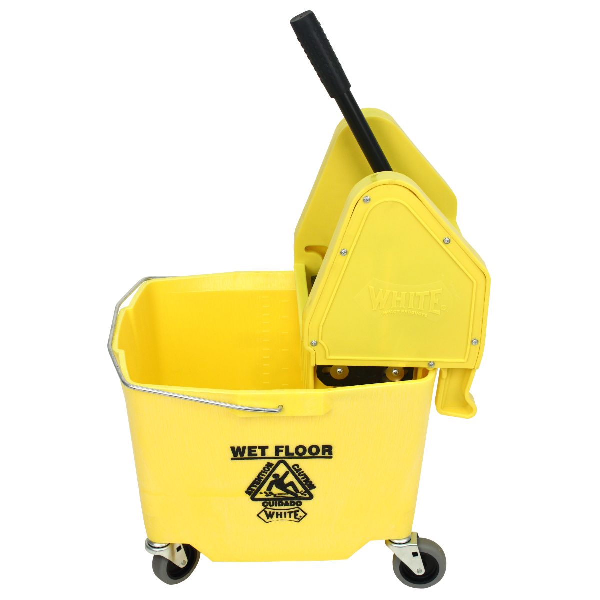 Impact® Sidepress Bucket & Wringer Combo, Yellow, 1/Case (IMP4Y2635-3Y)