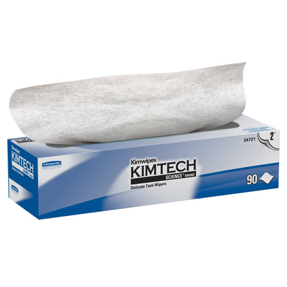 Kimtech Science Kimwipes Delicate Task Wipe Light Duty 90 Count Box 14-7/10 X 16-3/5 Inch NonSterile Disposable (52386_CS)
