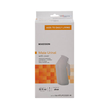 McKesson Male Urinal 32 oz. / 946 mL With Closure Single Patient Use (1103369_EA)