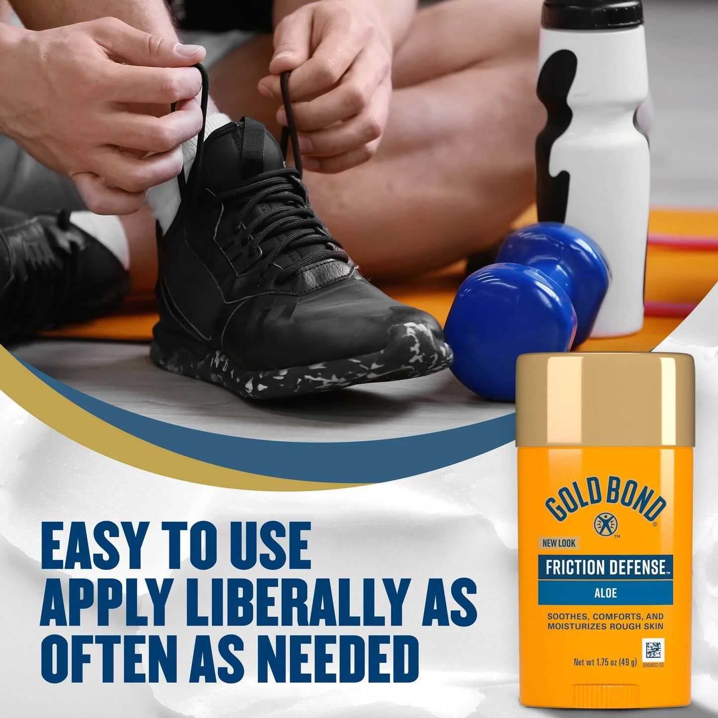 Gold Bond® Friction Defense Hand and Body Moisturizer 1.75 oz. Stick Unscented Solid (1230695_EA)