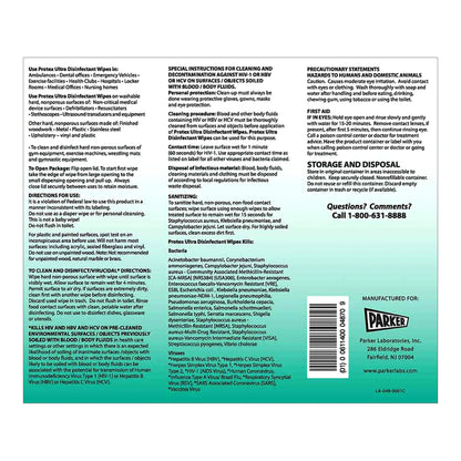 Protex™ Ultra Surface Disinfectant Cleaner Premoistened Broad Spectrum Manual Pull Wipe 75 Count Canister Lemon Scent NonSterile (1060017_CS)